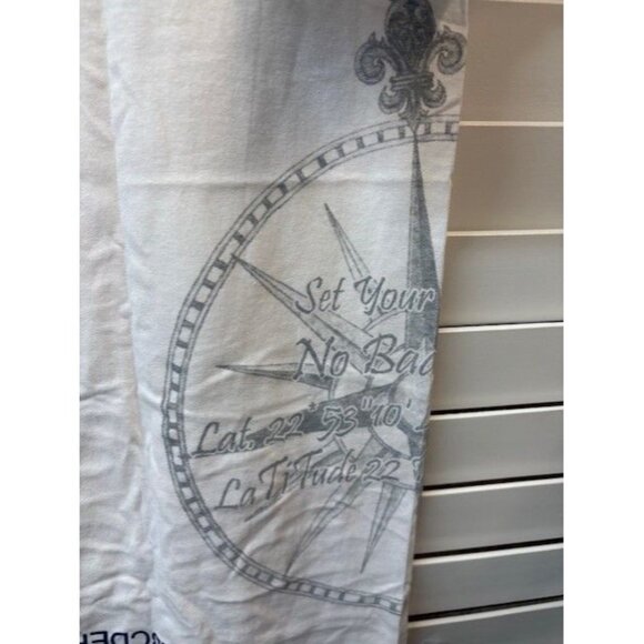 Official No Bad Days Latitude 22 Cabo Mexico XL White Cotton Graphic T-Shirt - Picture 4 of 8